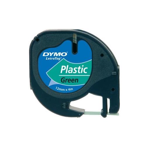 Dymo Letratag Plastik Şerit 12 Mm X 4 Metre Yeşil(Bar Rıbbon D 91204)