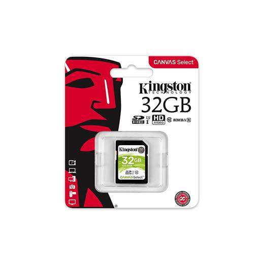 Kingston Sds 32 Gb Canvas Select Sd Uhs-I 80Mb-S Class 10 Hafıza Kartı Sds-32G(Blk Sd 32Gb Sds-32Gb)