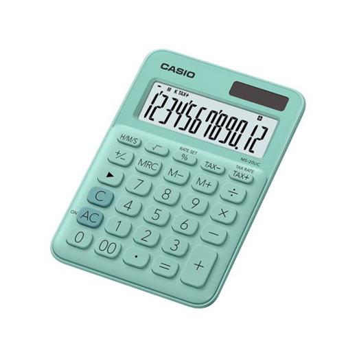 Casio Ms-20Uc-Gn 12 Hane Yeşil Masa Üstü Hesap Makinesi(Casıo Ms-20Uc-Gn)