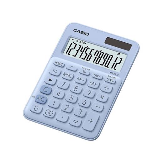 Casio Ms-20Uc-Lb 12 Hane Açık Mavi Masa Üstü Hesap Makinesi(Casıo Ms-20Uc-Lb)