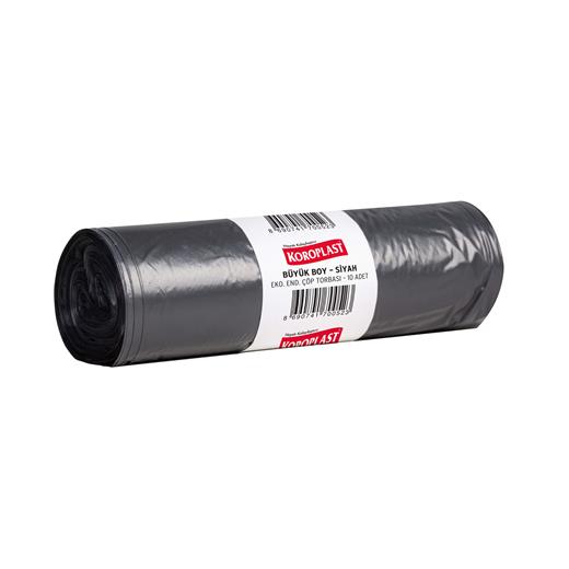 Koroplast Eko.Endüstriyel Büyük Boy Çöp Poşeti Siyah 80X65Cm 10 Adet Kolide 50Pk(Çöp K Ekoend Büyük Siyah)