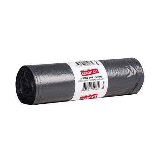 Koroplast Horeca Jumbo Boy Çöp Poşeti Siyah 10 Adet 80X110Cm Kolide 20Pk(Çöp K Horeca Jumbo Siyah)