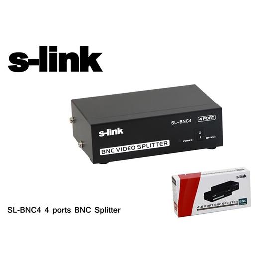 S-Link Sl-Bnc4 4 Port Bnc Splıtter(Data Kvm S-Link Sl-Bnc4)