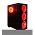 Elba 5507 Gamer Cam Panel Kırmızı Led Fan Atx Gaming Oyuncu Kasası(O Atx Elba 5507)